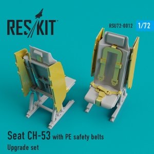 RESKIT RSU72-0012 Seat CH-53, MH-53 with PE safety belts for Revell, Italeri, Fujimi 1/72