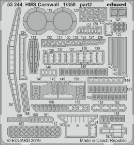 Eduard 53244 HMS Cornwall 1/350 TRUMPETER