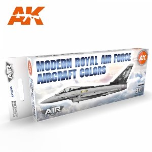 AK Interactive AK11755 MODERN ROYAL AIR FORCE AIRCRAFT COLORS 8x17 ml