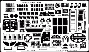 Eduard 72204 B-29A 1/72 ACADEMY MINICRAFT