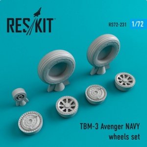 RESKIT RS72-0231 TBM-3 Avenger NAVY wheels set 1/72