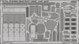 Eduard 53170 CV-63 Kitty Hawk pt.1 - island TRUMPETER 1/350