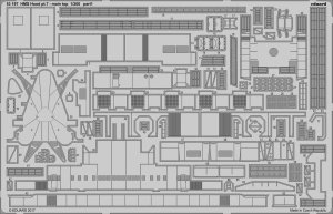 Eduard 53197 HMS Hood pt. 7 main top TRUMPETER 1/200