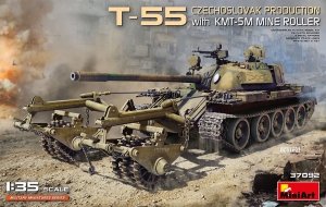 MiniArt 37092 T-55 CZECHOSLOVAK PRODUCTION with KMT-5M MINE ROLLER 1/35