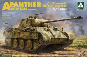 Takom 2100 A Panther Zimmerit w/Full Interior MID-Late production 1/35