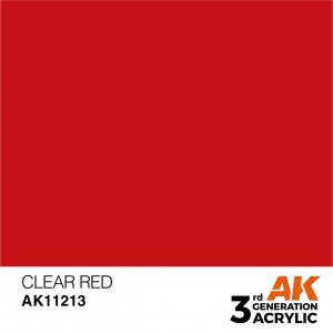 AK Interactive AK11213 CLEAR RED – STANDARD 17ml