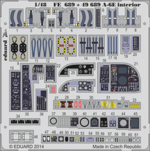 Eduard 49689 A-6E interior S. A. HOBBY BOSS 1/48