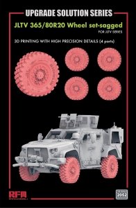 Rye Field Model 2052 3D PRINTING Wheel Set-sagged For JLTV 1/35