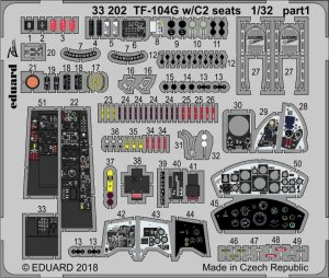 Eduard 33202 TF-104G w/ C2 seats ITALERI 1/32