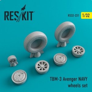 RESKIT RS32-0231 TBM-3 Avenger NAVY wheels set 1/32