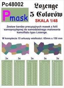 P-Mask PC48002 LOZENGE 5 KOLORÓW (1:48)