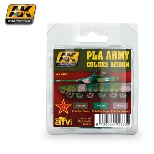 AK Interactive AK4260 PLA ARMY COLORS ADDON COLORS SET