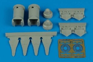 Aires 7250 F/A-22 Raptor exhaust nozzles 1/72 Hobby boss