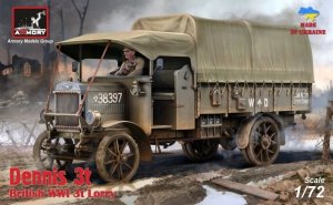 Armory Models 72101 Dennis 3t Lorry, British WWI lorry w/ flatbed cargo body 1/72