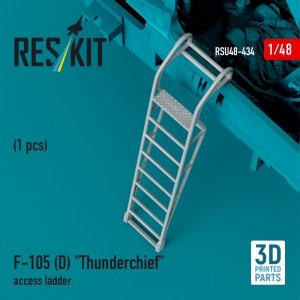 RESKIT RSU48-0434 F-105D Thunderchief access ladder (1 pcs) (3D Printed) 1/48