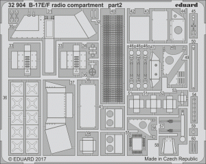 Eduard 32904 B-17E/ F radio compartment 1/32 HK MODELS