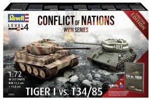 Revell 05655 Tiger I vs. T34/28 - Conflict of Nations WWII Series 1/72