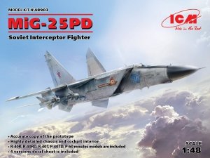 ICM 48903 MiG-25 PD, Soviet Interceptor Fighter (1:48)