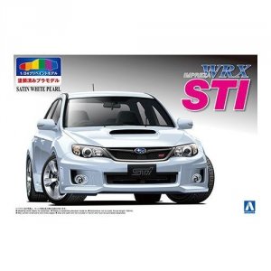 Aoshima 00490 Subaru GRB Impreza WRX White 1:24