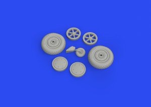 Eduard 648713 SBD-5 wheels REVELL, ACCURATE MINIATURES 1/48