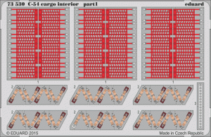 Eduard 73530 C-54 cargo interior 1/72 REVELL