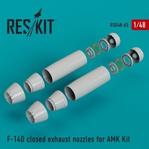 RESKIT RSU48-0065 F-14D Tomcat closed exhaust nozzles for Amk kit 1/48