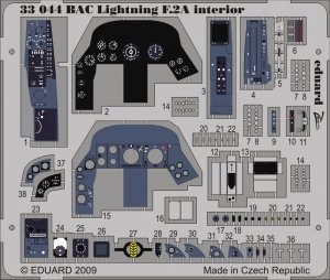 Eduard 33044 BAC Lightning F.2A interior S. A. 1/32 TRUMPETER