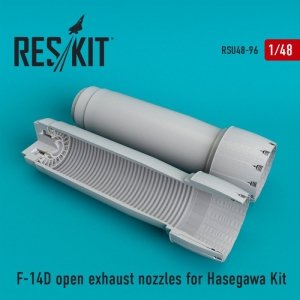 RESKIT RSU48-0096 F-14 D open exhaust nozzles for Hasegawa kit 1/48