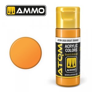 AMMO of Mig Jimenez 20026 ATOM COLOR Bright Orange 20ml