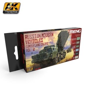 AK Interactive MC-807 Russian Modern Vehicles Camouflage Colors Vol. 2 (6 x 17ml)