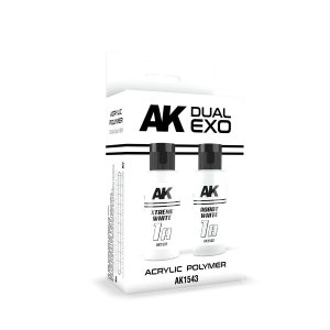 AK Interactive AK1543 DUAL EXO SET 1 – 1A XTREME WHITE & 1B ROBOT WHITE