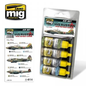 AMMO of Mig Jimenez 7224 VVS Russian WWII Bomber Colors 4x17ml