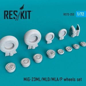 RESKIT RS72-0253 MiG-23(ML/MLD/MLA/P)  wheels set  1/72