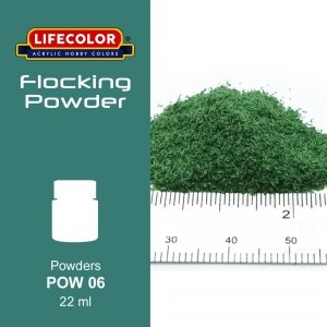 Lifecolor POW06 Flocking Powder Full blown green 22ml