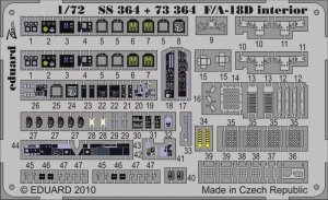 Eduard SS364 F/A-18D interior Zoom set for ACADEMY 1/72
