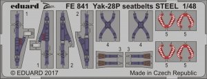 Eduard FE841 Yak-28P seatbelts STEEL 1/48 BOBCAT MODELS
