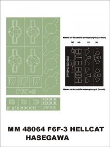 Montex MM48064 F6F-3 Hellcat  HASEGAWA