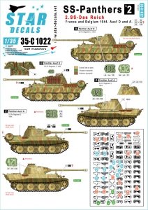 Star Decals 35-C1022 SS-Panthers # 2  1/35