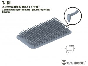 E.T. Model T-161 2.3mm Rotating lock buckle Type.1（220 pieces)