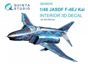 Quinta Studio QD48245 F-4EJ Kai 3D-Printed & coloured Interior on decal paper (ZM SWS) 1/48