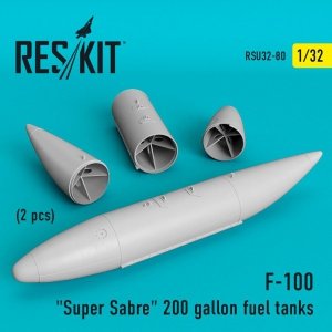 RESKIT RSU32-0080 F-100 SUPER SABRE 200 GALLON FUEL TANKS 1/32