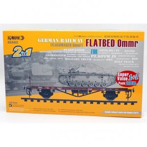 Sabre 35A03-SVP German Railway Flachwagen 0mmr - Super Value Pack (1+1) 1/35