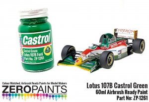 Zero Paints ZP-1261 Lotus 107B Castrol Green Paint 60ml