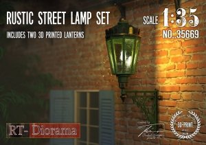 RT-Diorama 35669 Rustic Street Lamp Set (2pcs.) 1/35
