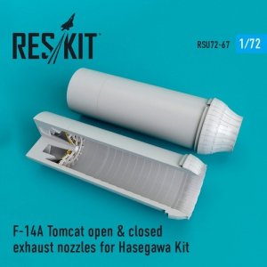 RESKIT RSU72-0067 F-14A Tomcat open & closed exhaust nozzles for Hasegawa 1/72