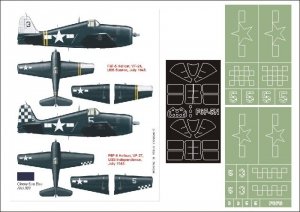 Montex K32123 F6F5 Hellcat for TRUMPETER 1/32