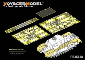 Voyager Model PE35688 WWII British Churchill 3inch gun 20 CWT Gun Fenders For AF35253 1/35