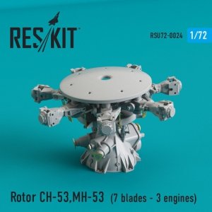 RESKIT RSU72-0024 Rotor CH-53 Super Stallion, MH-53E Sea dragon (7 blades - 3 engines) for Italeri, Revell 1/72