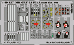 Eduard 49227 F-14A ejection seat 1/48 Hasegawa