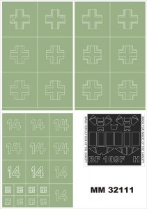 Montex MM32111 Bf 109F-4 HASEGAWA